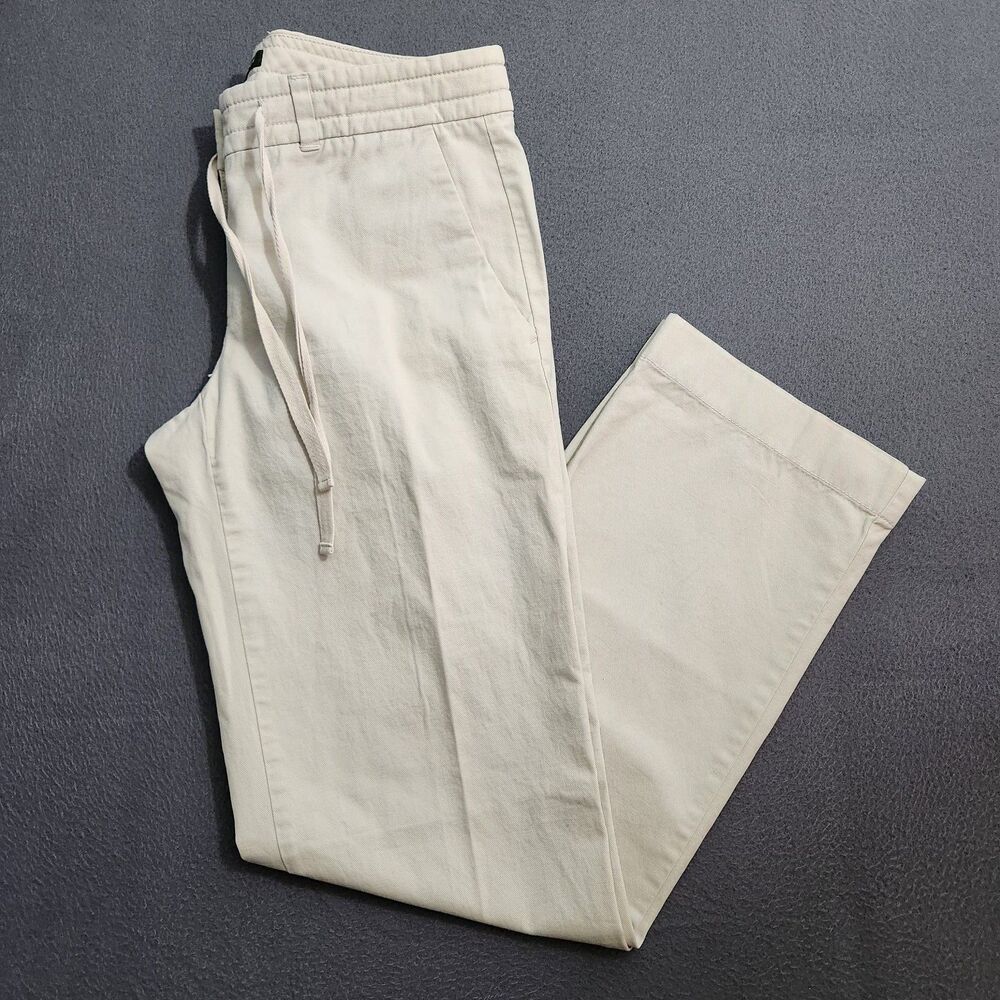 J. Crew Trousers Women 2 Cream Low Rise Straight Leg Chino Pants